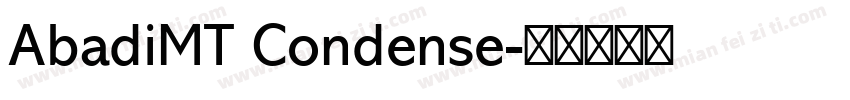AbadiMT Condense字体转换